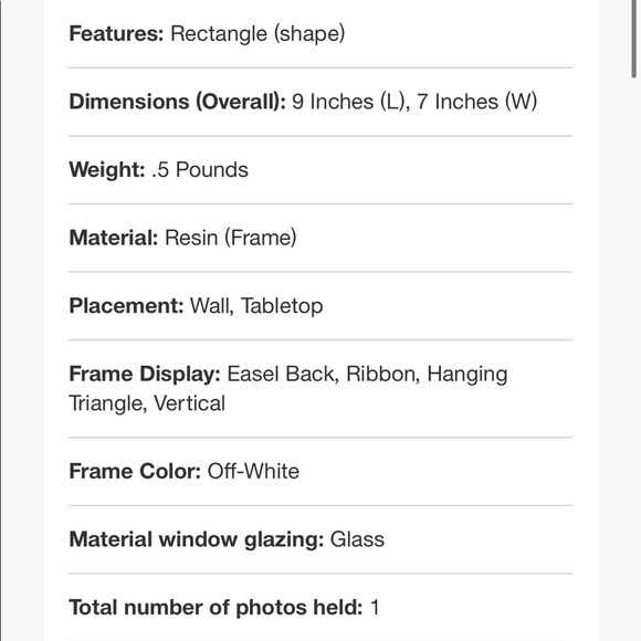 COPY - COPY - NEW Opalhouse frame for 4”x6” photo - Picture 6 of 8